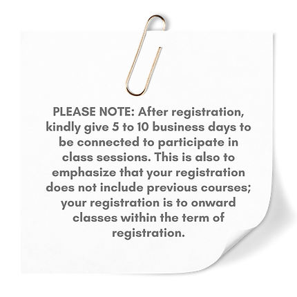 Registration Note